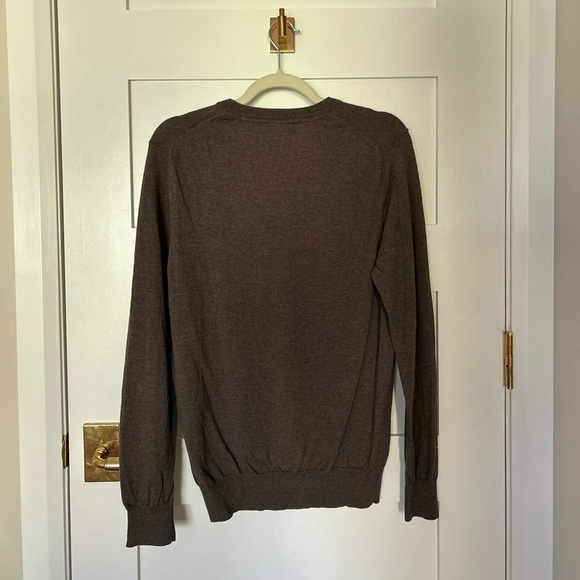 Merino wool taupe sweater - Picture 3 of 3